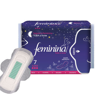 Wanita Malam Menggunakan Pembalut Sekali Pakai Pembalut Kebersihan Periode Menstruasi