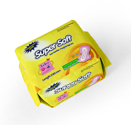 Harga yang bagus High Quality and Low Price Daily Breathable Polymer Absorbent Material Blue Print Ladies Sanitary Napkin Pads on line