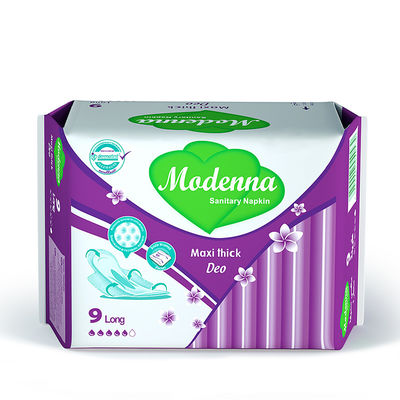 Harga yang bagus OEM Nonwoven Women Sanitary Napkin Ultra Thick Soft Care Sanitary Pads SGS FDA on line
