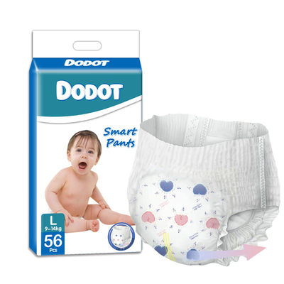 Harga yang bagus ISO9001 Pull Up Baby Diaper Pant Magic Tape A Grade 360° Elastic Surround Waist on line
