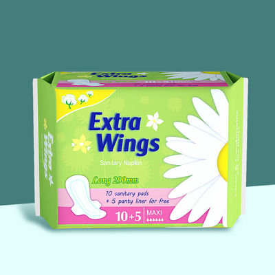 Harga yang bagus Disposable Ultra Absorbent Sanitary Pads 290mm Disesuaikan Untuk Penggunaan Malam Hari on line