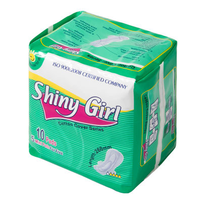 Harga yang bagus Oem Putih Murni Biodegradable Anti Ruam Lembut Ramah Lingkungan Menstrual Pad Katun Organik Sekali Pakai Sanitary Napkin on line