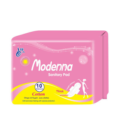 Harga yang bagus Ladies Organic Cotton Period Pads Night Use Disposable Ultra Thin Sanitary Pads on line