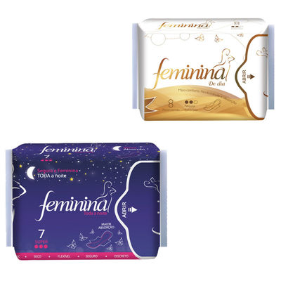 Harga yang bagus OEM Winged Women Sanitary Napkin Feminine Cotton Pads Bernapas ISO9001 on line