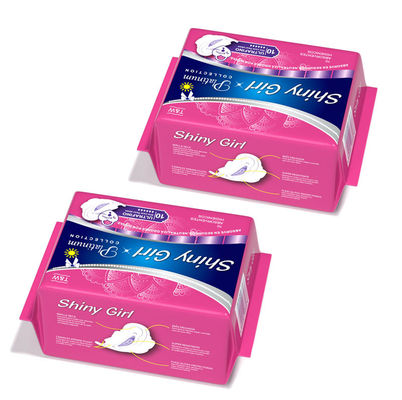 Harga yang bagus Non Woven Negative Ion Sanitary Napkin Organik Sekali Pakai 240mm 245mm on line