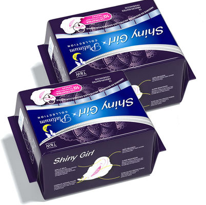 Bernapas Malam Bersayap Gunakan Pembalut Wanita Pembalut Wanita Lembut 100% Katun