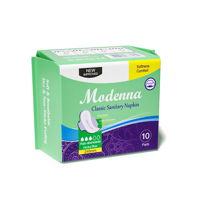 Harga yang bagus Oem White Cotton Disposable Sanitary Napkins dengan Backsheet Bernafas on line