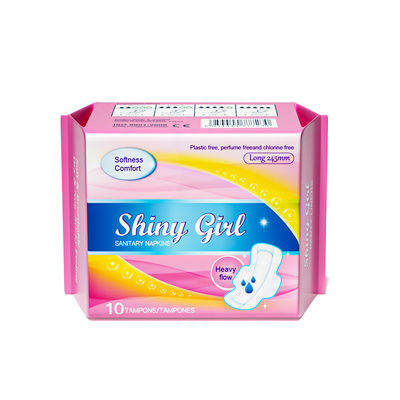 Harga yang bagus Performa Tinggi Pad Saniter Sehari untuk Anak Perempuan dengan Bentuk Sayap dan Bahan Kapas on line