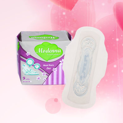 Harga yang bagus 100% kapas organik PAD higienis untuk wanita lembut ramah lingkungan pad menstruasi serbet higienis di Irak on line
