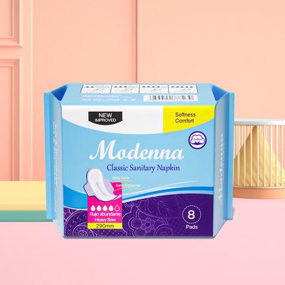 Harga yang bagus Nama merek OEM blue chip pads wanita sanitary pads napkin produsen di Cina on line