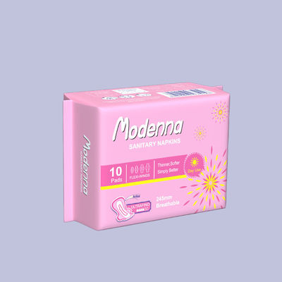 Harga yang bagus Mint Premium Kualitas Baik Oem Merek Permukaan Lembut Katun Saniter Napkin Wanita Pad sekali pakai on line