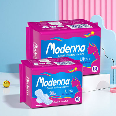 Harga yang bagus Produsen Profesional Pad Saniter Satu Kali Pakai Winged Cotton Saniter Napkin Pad Wanita Menstrual Pad on line