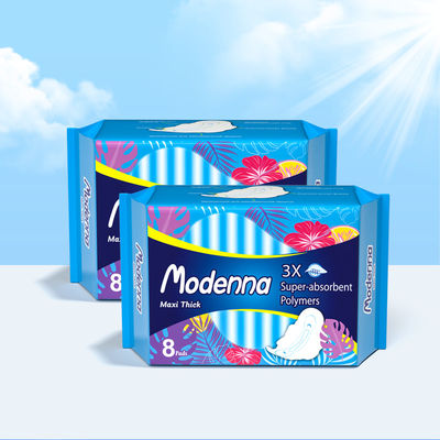 Ultra tebal Wanita Wanita Permenstruasi Pad Custom Super Absorpsi sekali pakai kapas organik sanitary pad