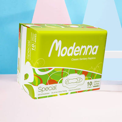 Harga yang bagus Merek yang disesuaikan Permukaan kapas organik alami sanitary Napkin pad untuk kesehatan wanita on line