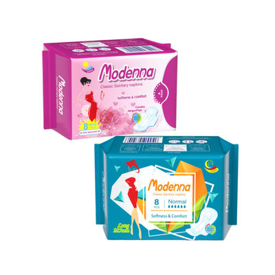 Harga yang bagus Winged White Night Sanitary Napkin Dengan Perapian Bernafas Desain Disesuaikan Dan Aroma on line