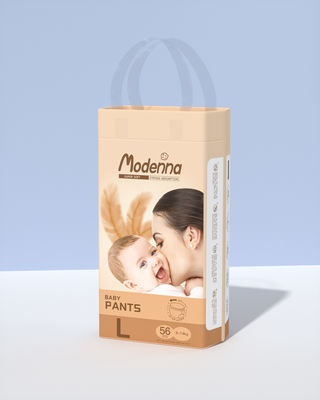 Skin Friendly Organic Baby Pants Baby Diaper Pants Mudah Untuk Tarik Pada Disposable Diaper Natural Baby Comfort ISO Factory
