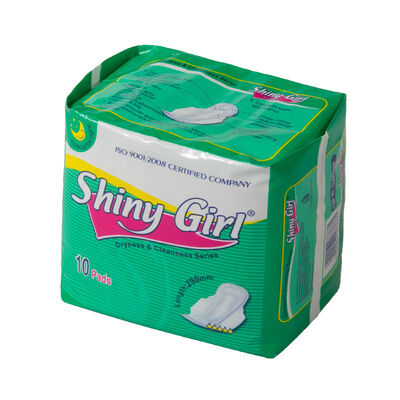 Harga yang bagus Hot Selling Good Quality Shiny Girl Brand  Ladies Sanitary Napkin for Night Use on line